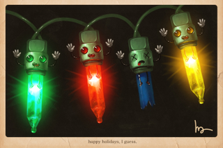 Illustration for article titled Weirdest and Most Inventive Holiday Greetings of the Season